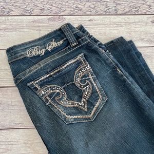 Big Star Kayla Straight Denim Mid Rise Fit Jeans